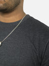 Charcoal Regular Fit T-Shirt For Men