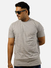 Grey Regular Fit T-Shirt For Men