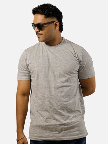 Grey Regular Fit T-Shirt For Men