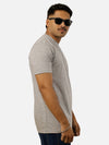 Grey Regular Fit T-Shirt For Men