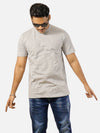 Grey Regular Fit T-Shirt For Men