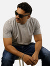 Grey Regular Fit T-Shirt For Men