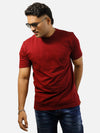 Maroon Regular Fit T-Shirt For Men