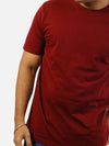 Maroon Regular Fit T-Shirt For Men