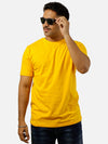Mustard Yellow Regular Fit T-Shirt For Men