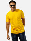Mustard Yellow Regular Fit T-Shirt For Men