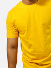 Mustard Yellow Regular Fit T-Shirt For Men