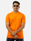 Orange Regular Fit T-Shirt For Men