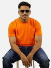 Orange Regular Fit T-Shirt For Men