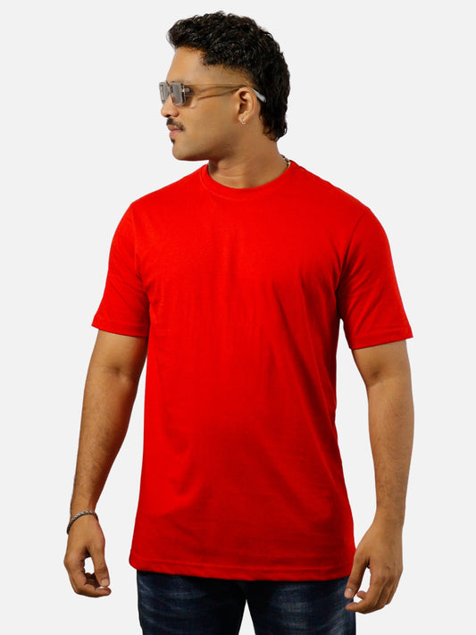 Red Regular Fit T-Shirt For Men