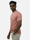 Peach Regular Fit T-Shirt For Men