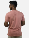 Peach Regular Fit T-Shirt For Men