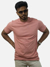 Peach Regular Fit T-Shirt For Men