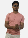 Peach Regular Fit T-Shirt For Men