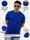 Royal Blue Regular Fit T-Shirt For Men