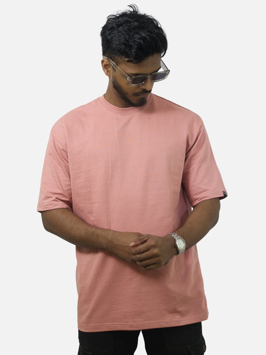 Peach Oversized Tshirt For Men