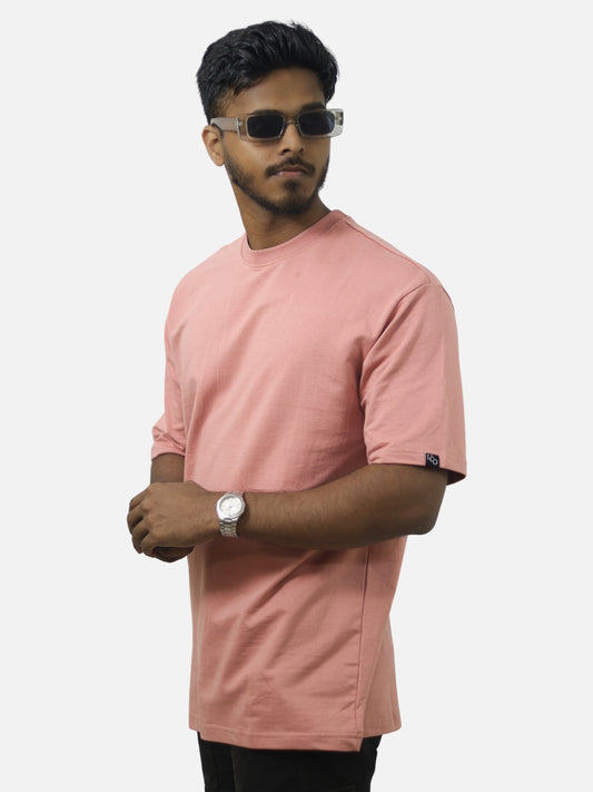 Peach Oversized Tshirt For Men
