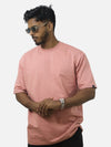 Peach Oversized Tshirt For Men