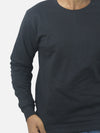 Black Regular Fit Sweatshirt For Men