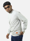 Grey Regular Fit Sweatshirt For Men