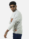 Grey Regular Fit Sweatshirt For Men