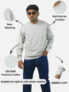 Grey Regular Fit Sweatshirt For Men