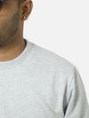 Grey Regular Fit Sweatshirt For Men