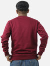 Maroon Regular Fit Sweatshirt For Men