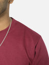 Maroon Regular Fit Sweatshirt For Men