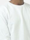 White Regular Fit Sweatshirt For Men