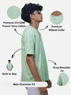 Sage Green Oversized T-Shirt For Men