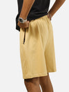 Beige Regular Fit Shorts For Men