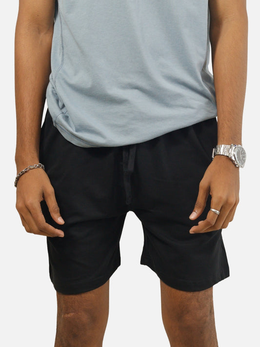 Black Regular Fit Shorts For Men