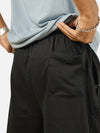 Black Regular Fit Shorts For Men