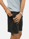Black Regular Fit Shorts For Men