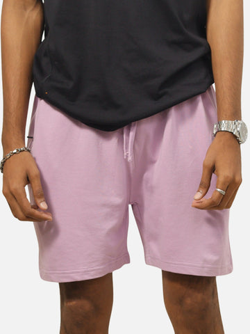 Lavender Regular Fit Shorts For Men