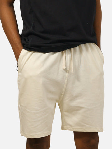Off White Regular Fit Shorts For Men
