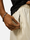 Off White Regular Fit Shorts For Men