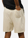 Off White Regular Fit Shorts For Men