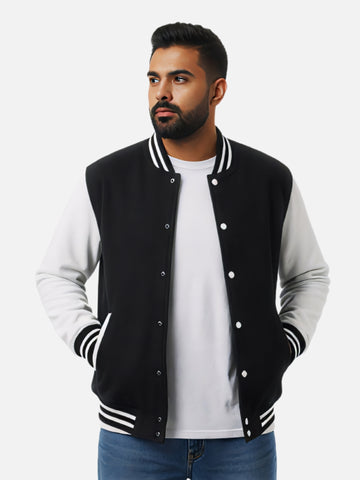 Black Varsity Jacket For Men
