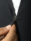 Black Zipper Hoodie For Men