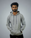 Grey Regular Fit Zero Hoodie For Men