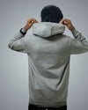 Grey Regular Fit Zero Hoodie For Men