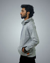 Grey Regular Fit Zero Hoodie For Men
