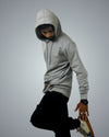 Grey Regular Fit Zero Hoodie For Men
