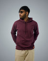 Maroon Regular Fit Zero Hoodie For Men
