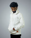 White Regular Fit Zero Hoodie For Men