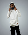 White Regular Fit Zero Hoodie For Men