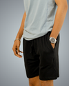 Black Regular Fit Shorts For Men