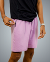 Lavender Regular Fit Shorts For Men